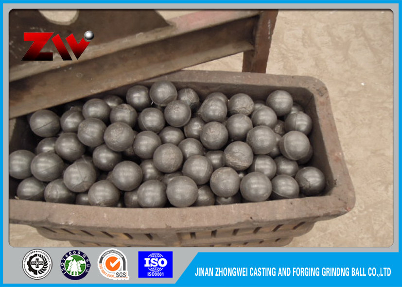 58-64 HRC Minyak Quenching Ball Mill Cast Steel Grinding Balls Untuk Pertambangan