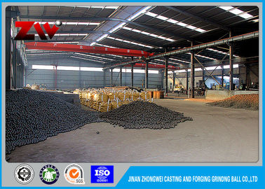 Ditempa Steel Grinding Media Bola dengan Rendah Kerusakan Tinggi Kekerasan HRC 58-64