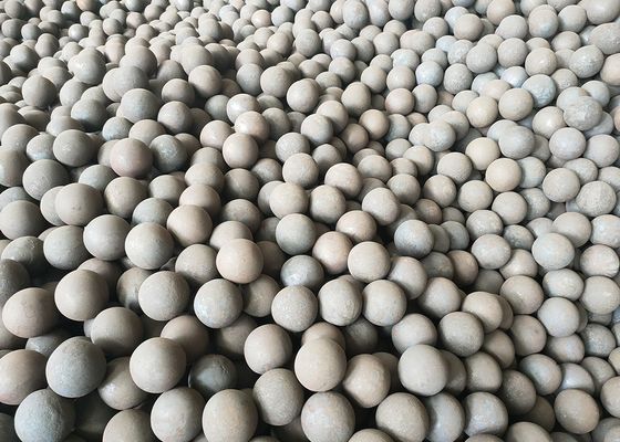 Bola Gerinda Baja Tempa 52-65 HRC Kualitas Tinggi 40Mm 50Mm Bola Gerinda Tempa Besi